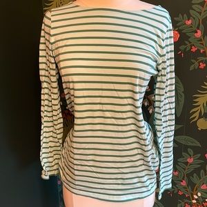 Boden 100% Cotton Long Sleeve Breton Tee